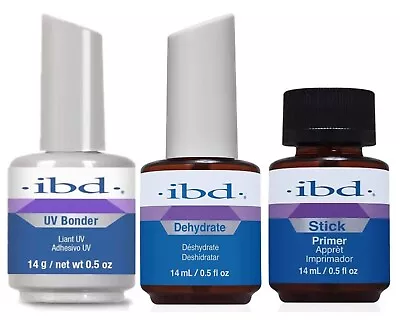 IBD - UV Bonder  Primer Stick And Dehydrate - Combo Pack 0.5 Oz Each • $25.70