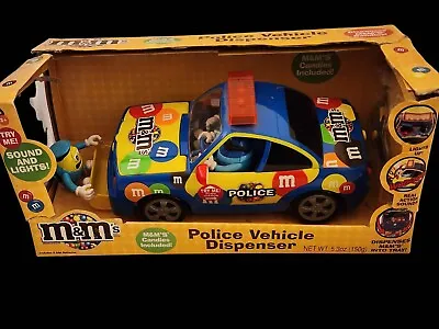 £24.20 • Buy NEW M&M's Police Vehicle Car Candy Dispenser Lights And Siren Damaged
