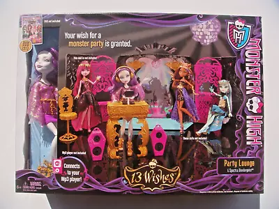 2012 Mib Monster High 13 Wishes Spectra Vondergeist Party Lounge Gift Set • $125