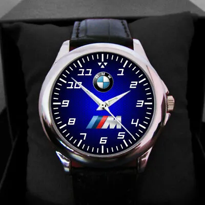 Fashion Men's 2024 BMW Car Logo M Power M3 M5 M6 Leather Sport Wristwatch • $22.11