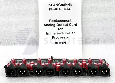 KLANG Fabrik PF-KG-FDAC Analog Output Card F/ Immersive In-Ear Processor - #F61N • $299