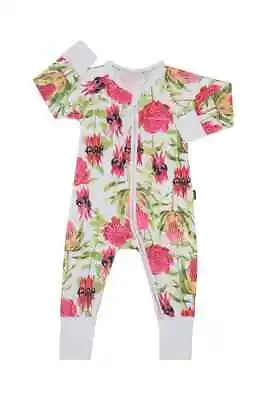 Bonds Baby Long Sleeve Zip Zippy Wondersuit Sizes 1 3 Colour Natives • $14.99