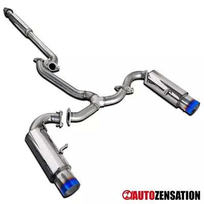 Fit 13-16 Scion FRS 13-20 Subaru BRZ S/S Catback Exhaust Muffler Titanium Tip • $258.99