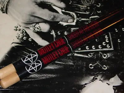 Motley Crue Shout At The Devil Rock & Roll Drumstick Drum Stick Set Nos Mip • $17.95