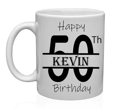 Personalised Age & Name Birthday Mug-16th 18th  21st 30th 40th 50th 60th Plus • £9.19