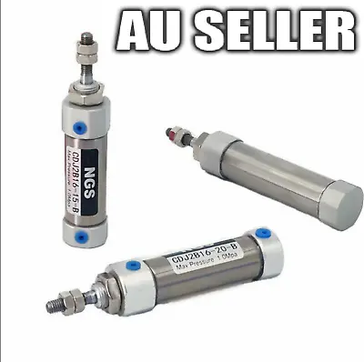 $29.99 • Buy Stainless Steel Double Acting Pneumatic Air Cylinder CDJ2B16*20/30/40/60/80-150
