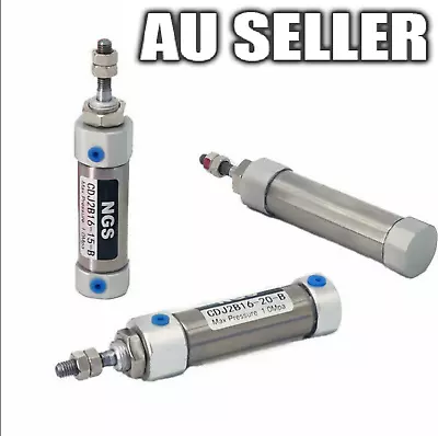 Stainless Steel Double Acting Pneumatic Air Cylinder CDJ2B16*20/30/40/60/80-250 • $9.99