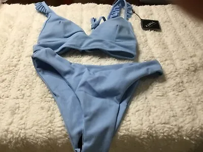 $12.50 • Buy Zaful 2 Pc Swimsuit Light Blue Size Small Adult/teen