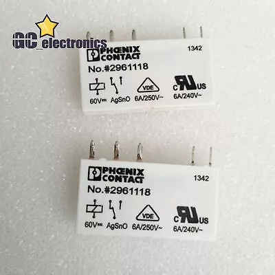 1/5/10PCS No.#2961118 Phoenix Contact Miniature Relay 5 Pins 60V 6A/250VAC • $31.01