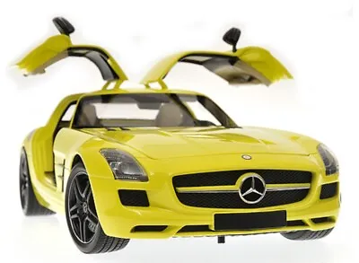 MINICHAMPS MERCEDES SLS AMG YELLOW (E-CELL) 1/18 Scale**NICE** • $279