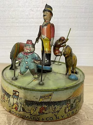 Vintage Marx Ring-A-Ling Circus Tin Litho Wind Up Toy • $325