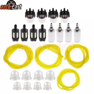 Tygon Fuel Filter Line Primer Bulb Kit Set 4 Sizes For Poulan Weedeater Chainsaw • $9.81