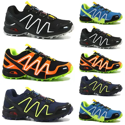 Mens Shock Absorbing Trainers Running Walking Casual Lace Gym Sports Shoes Size • £19.95