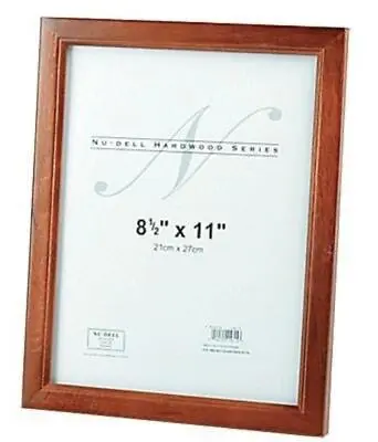 NuDell Solid Oak Hardwood Tabletop Frame 8.5 X 11 Walnut Finish -NUD15815 • $12.38