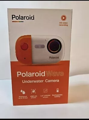 Polaroid Wave Underwater Camera HD Video Recording 18MP Orange/White • $29.99