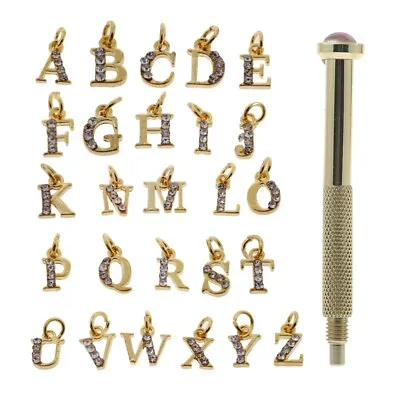 Dangle Nail Charms A-Z English Letters Nail Piercing Charms For Nail • £6.55