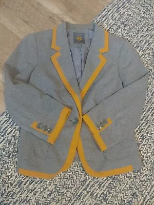 CBR Grey Blazer With Mustard Trim Women’s Size XS • $22.79