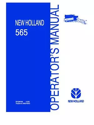 New Holland 565 Square Baler Operators Manual PDF/USB • $80.33