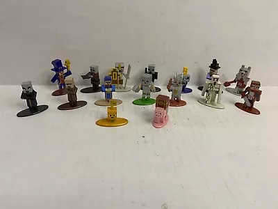 Mincraft Metal Mini Figures Lot Of 16 • $14.99