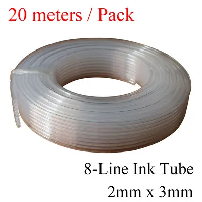 8-line ECO Solvent Ink Tube  2mm X 3mm For Mimaki JV5 / Jv33 DX5 Head  20 Meters • $45