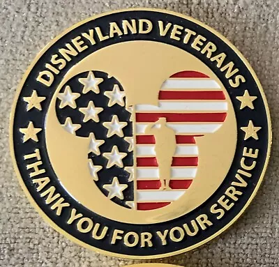 Disneyland Veterans Flag Retreat Challenge Coin • $8