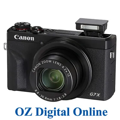 NEW Canon PowerShot G7X MK Mark III G7 X 20.2MP 24-100mm 4.2x 4K Wifi 1 YrAuWty • $1769