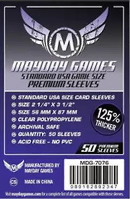 Mayday Standard Deluxe USA Card Sleeves #7076 • £2.43