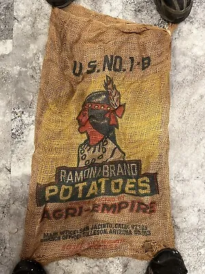 Vintage Native American Burlap Potato Sack • $15