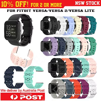 $5.99 • Buy Fitbit Versa Band/2/Versa Lite Silicone Strap Wristband Replacement Sports Bands