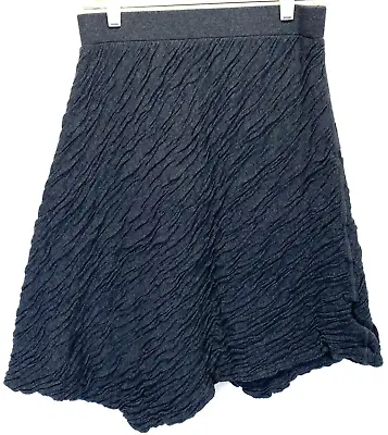 Simply Vera Wang Women’s Skirts Size M Wrinkled Gray Elastic Waist Asymmetrical • $14.95