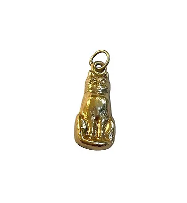 9ct Vintage Gold  Cat Charm Circa 1971 • £65