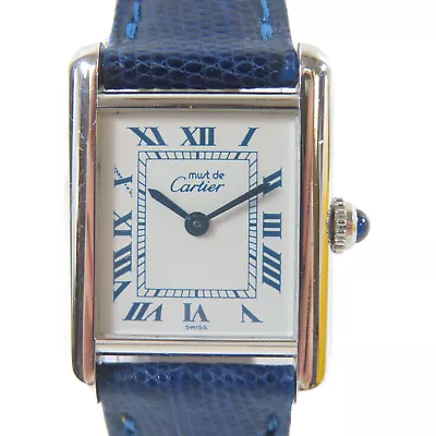 CARTIER Cartier Must De Quartz Watch Stainless Steel Leather White #14.5cm • $1784