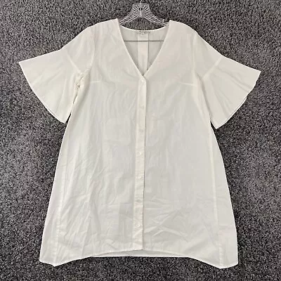 Madewell Women’s S Button Up Blouse Long • $13.95