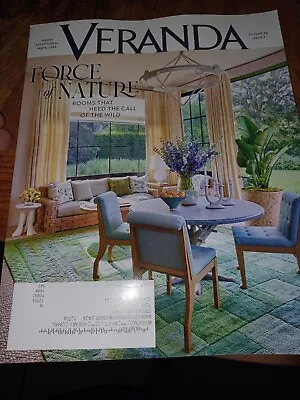 BRAND NEW Veranda Magazine May/June 2024 Force Of Nature FREE SHIPPING USA • $11.19