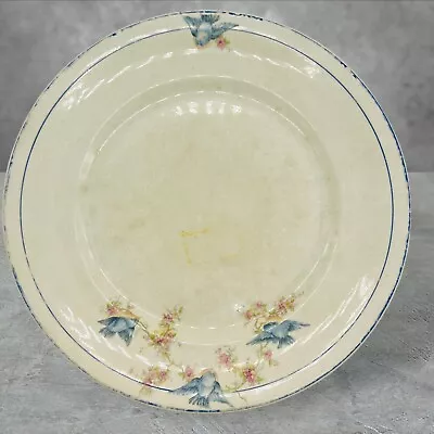 Antique National China Pottery Bluebird Dinner 9  Plate • $24.99