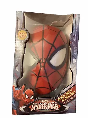 3DLightFX Marvel Spiderman Mask 3D Deco Light Red • $29.99