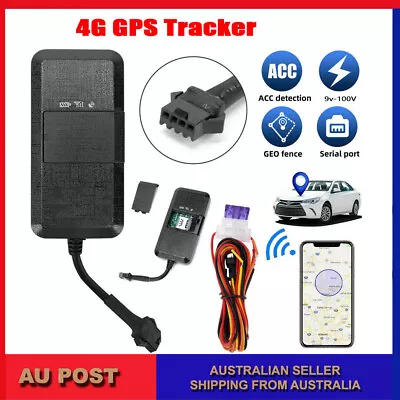 4G GPS Tracker Car Vehicle Anti Theft Real-time Tracking Device Alarm Tracker AU • $39.59