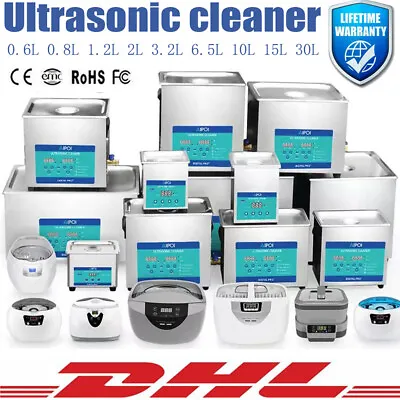 Professional Digital Ultrasonic Cleaner Ultra Sonic Bath Cleaning Tank 0.6L-30L • £157.90