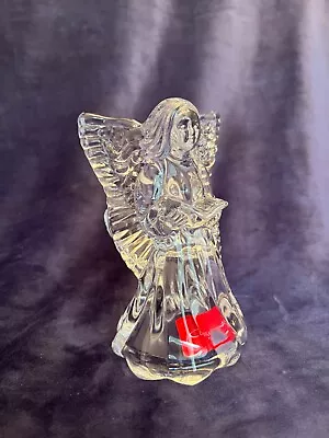 Celebrations Mikasa Crystal Praying Angel Tea Light Holder In Box & Candle • $14.95