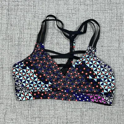 Victoria's Secret Sports Bra VSX Small Multicolor Racerback Removeable Pads • $10.38