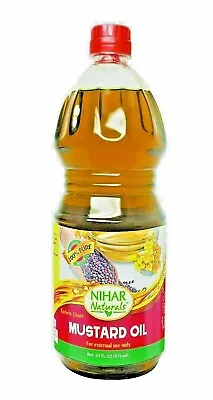 Nihar Naturals Mustard Oil(Brassica Nigra) - 16.6 Fl.Oz (475ml) - US Seller • $10.99