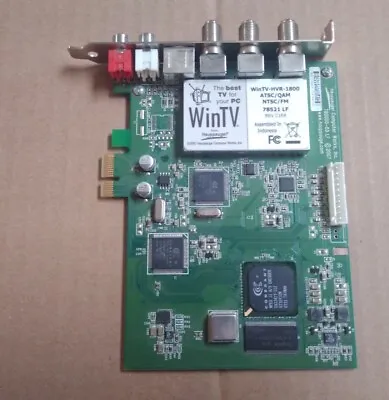 Hauppauge WinTV HVR-1800 78521 LF REV C1E9 PCI-E X1 TV Tuner Card • $24.95