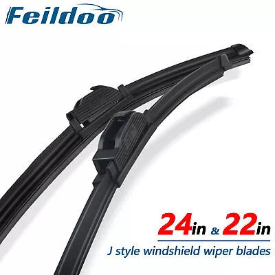 Feildoo 24 &22  Windshield Wiper Blades Fit For Volvo XC70 XC90 2003-2004 2Pack • $11.99