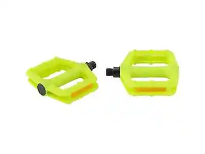 VP COMPONENTS PEDAL VP-536 9/16  Hi-Vis Yellow PAIR FLAT Nylon PLATFORM BMX • $12.99