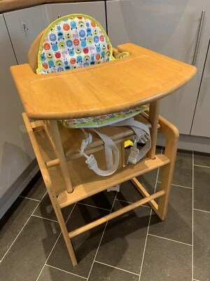 £40 • Buy Baby East Coast Nursery Combination Natural Wooden Highchair RRP £79.99 + Extra