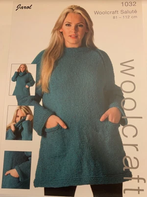 £3.99 • Buy Jarol Woolcraft 1032 Tunic & Cowl. Knitting Pattern Leaflet 34-36 To 42-44. New