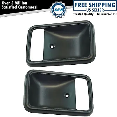 Interior Door Handle Bezel Black Driver Passenger Side Pair For Mazda RX-7 RX7 • $24.35