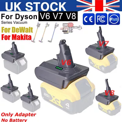 Vacuums Battery Converter Adapter For DeWalt 18V To For Dyson V6/V7/ V8 Cordless • £10.77