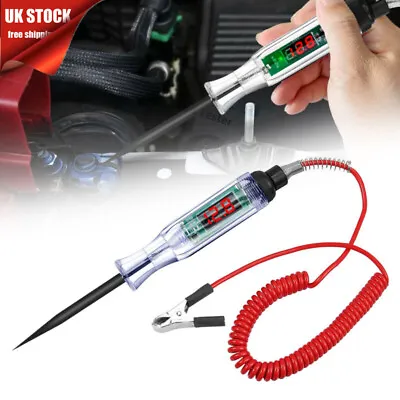 Heavy Duty 6-24V Automotive Car CIRCUIT TESTER Wire Test Lamp Light Probe Tool • £10.58