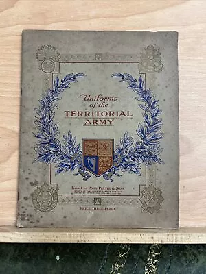 UNIFORMS OF THE TERRITORIAL ARMY. 1939 John Player Card Album Complete 50 Cards • £11.99